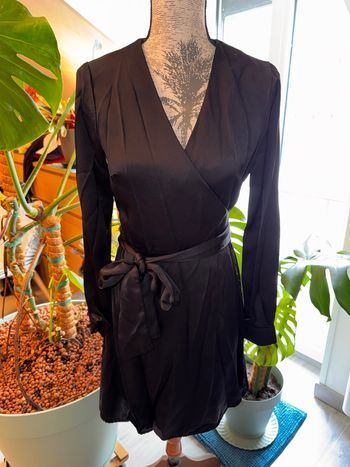 Robe cache cœur effet soie