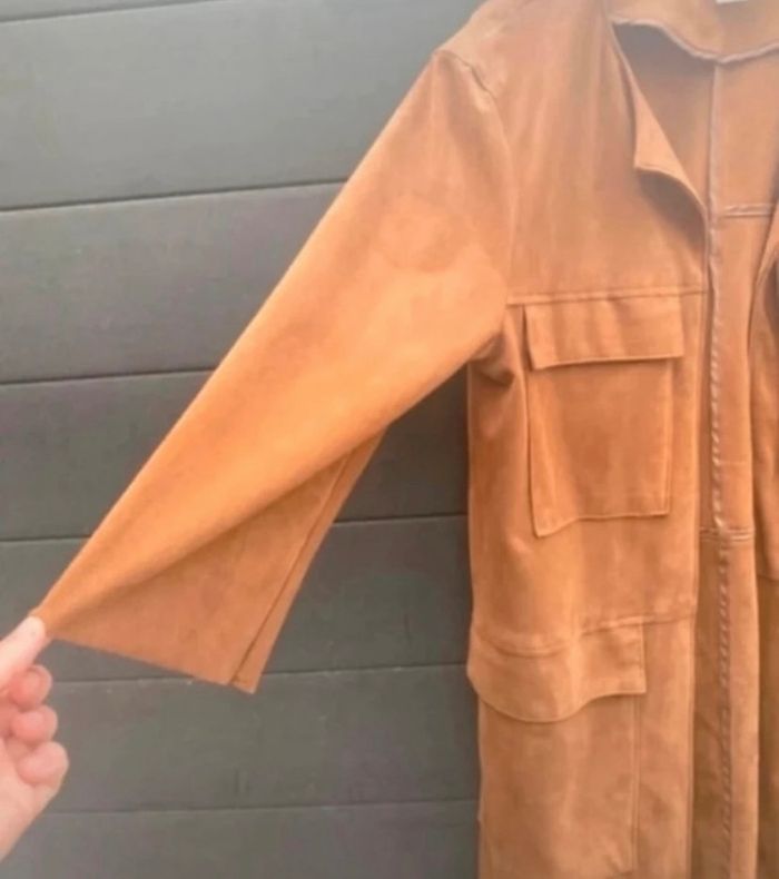 Veste suédine camel femme - photo numéro 4