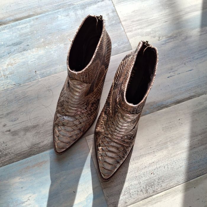 Bottines à talon  python - photo numéro 2