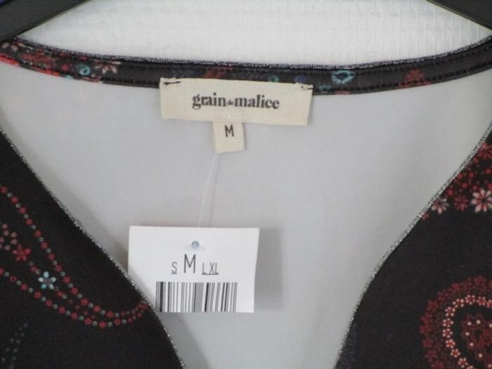 Pull/sweat noir imprimé Grain de Malice M NEUF - photo numéro 7