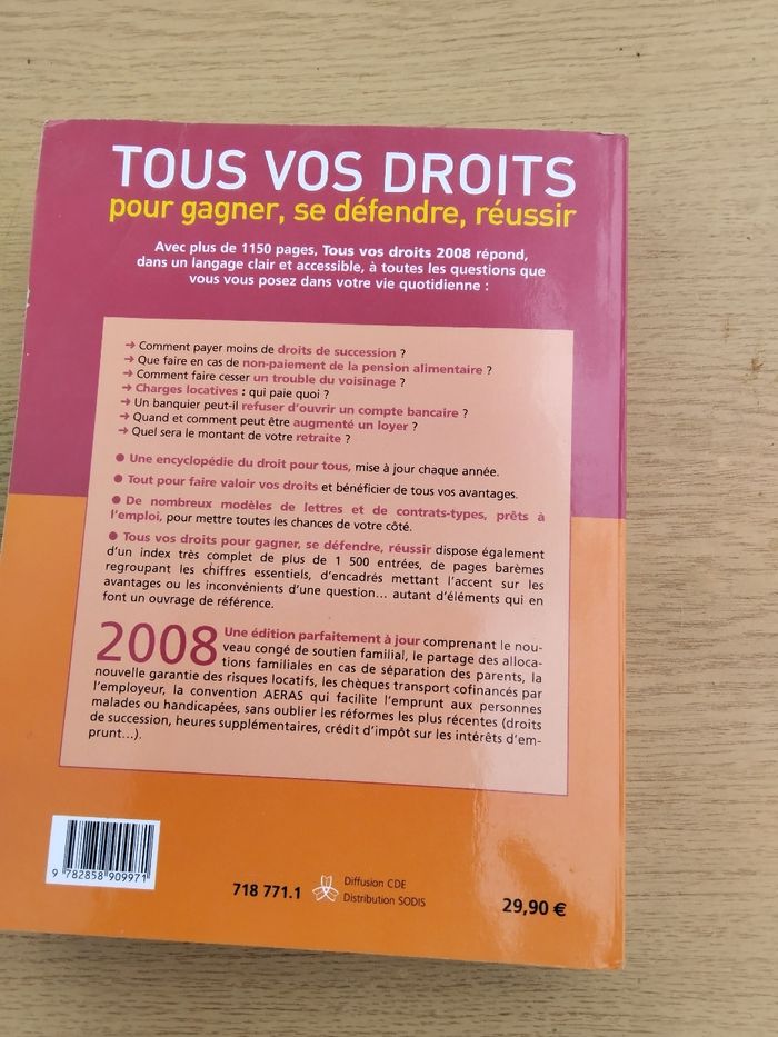 Tous vos droits pour gagner, se défendre, réussir le prat 2008 - photo numéro 2