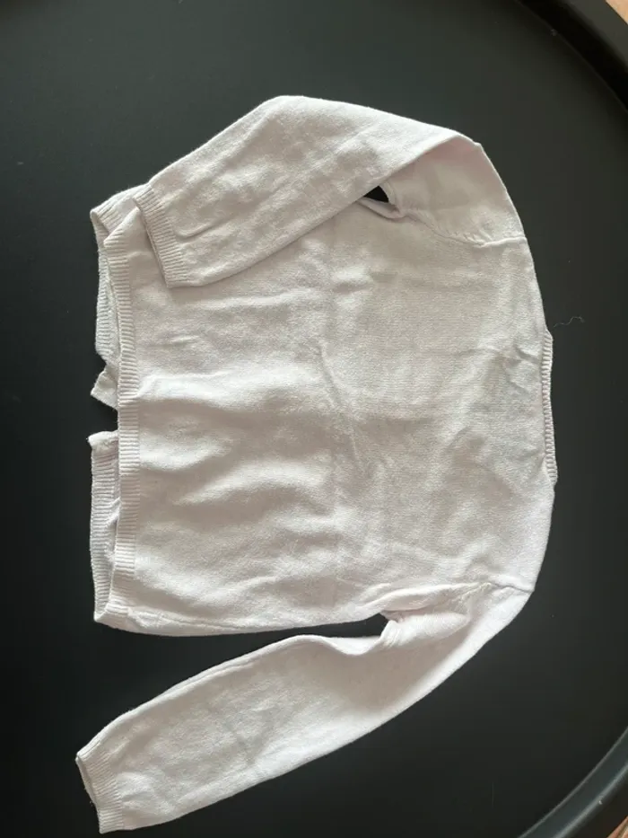 Gilet rose Lili gaufrette 2 ans - photo numéro 4