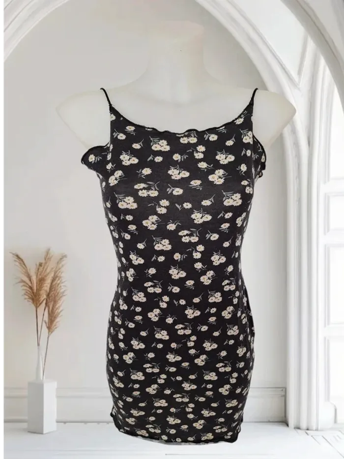 Robe fine fleuri S