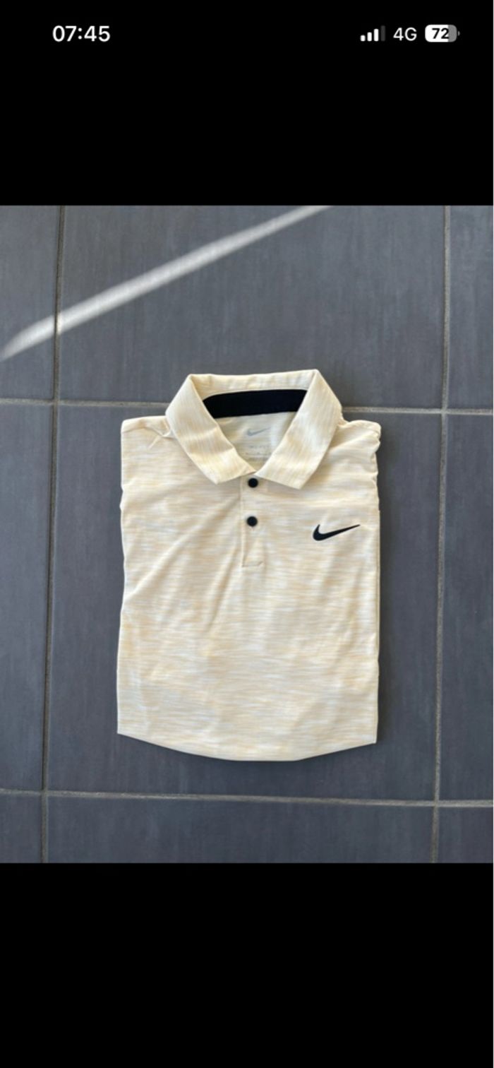 Polo tshirt Nike Homme Sport Orange Jaune M Dry Fit