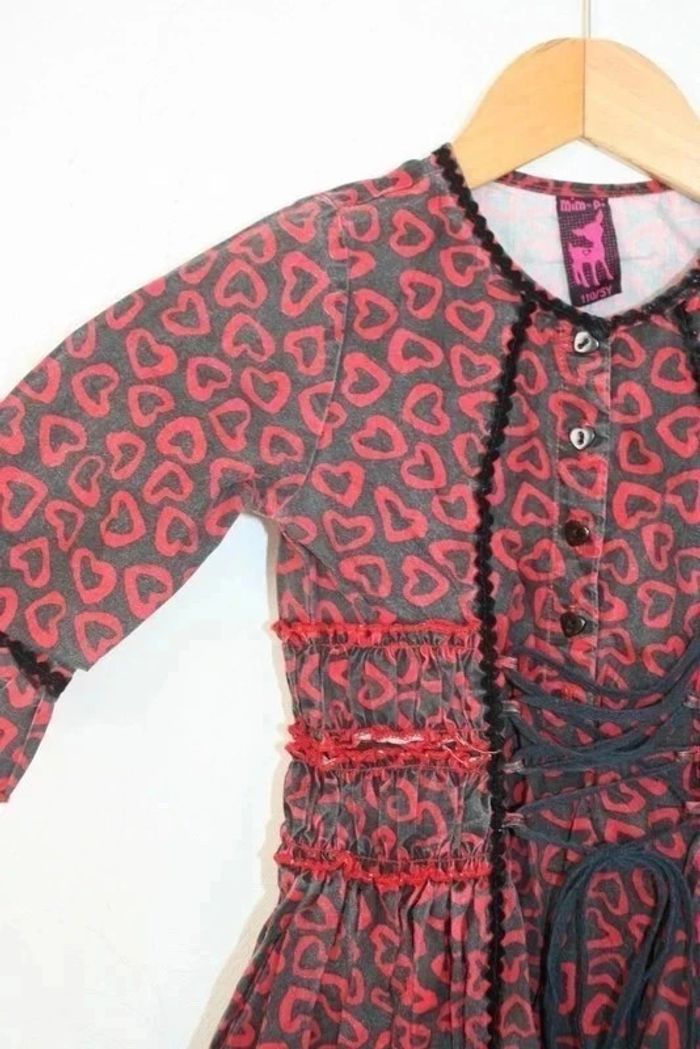 Robe noire et rouge Mim Pi 5 ans - photo numéro 3