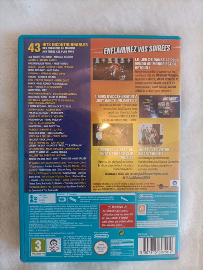 Jeu Wii U Just Dance 2016 – Très bon état - photo numéro 2