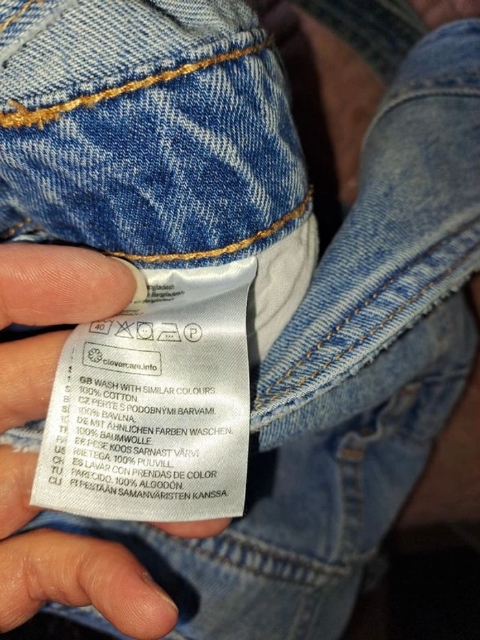 Superbe combishort jean femme effet used tbe divided 36 - photo numéro 8