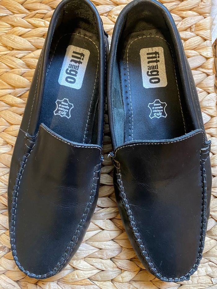 Mocassins hommes en cuir