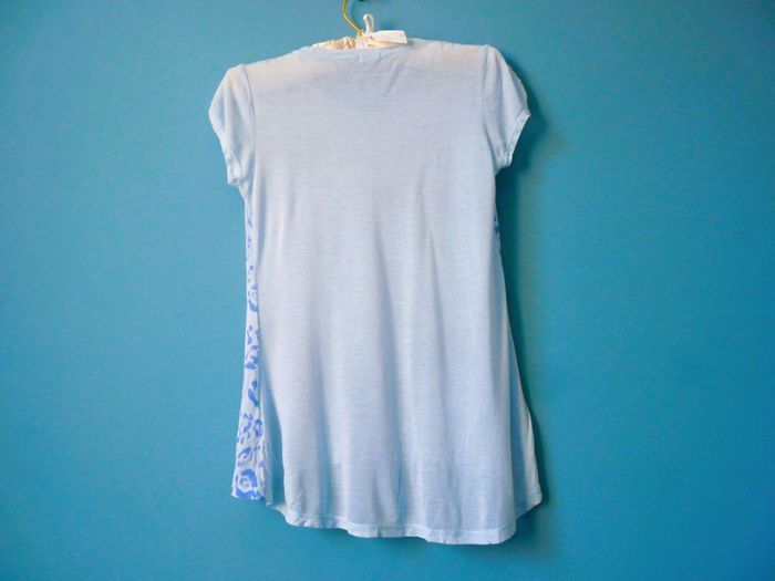 T-shirt Femme Replay XS 34 TBE bleu imprimé manches courtes - photo numéro 4
