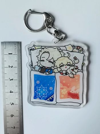 Porte-clés Genshin impact Albedo et Klee