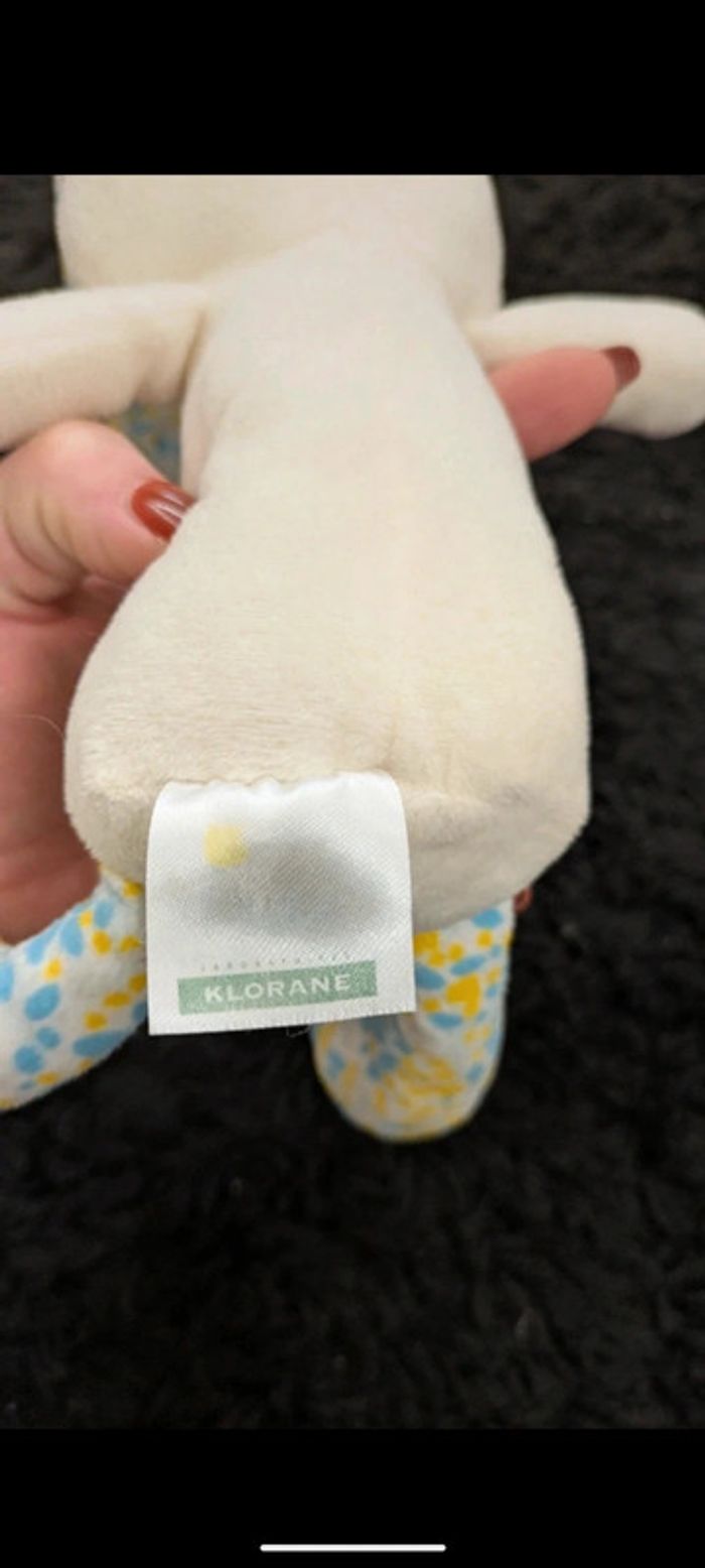 Lot de peluche doudou lapin mouton souris ours - photo numéro 8