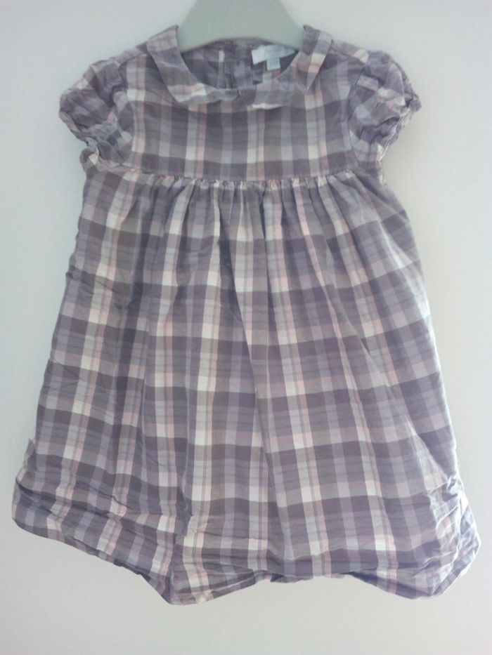 Robe à carreaux Jacadi taille 12 mois - photo numéro 3