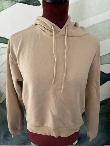 Sweat à capuche beige Don't call me Jennyfer