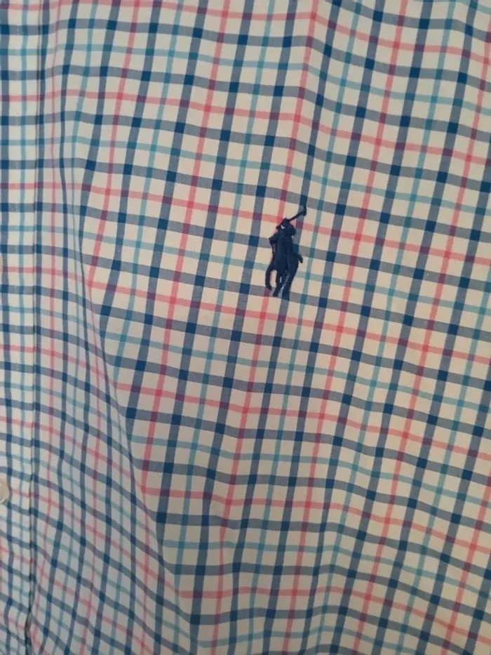 Chemise à carreaux rouge bleu et blanc L ralph lauren - photo numéro 2