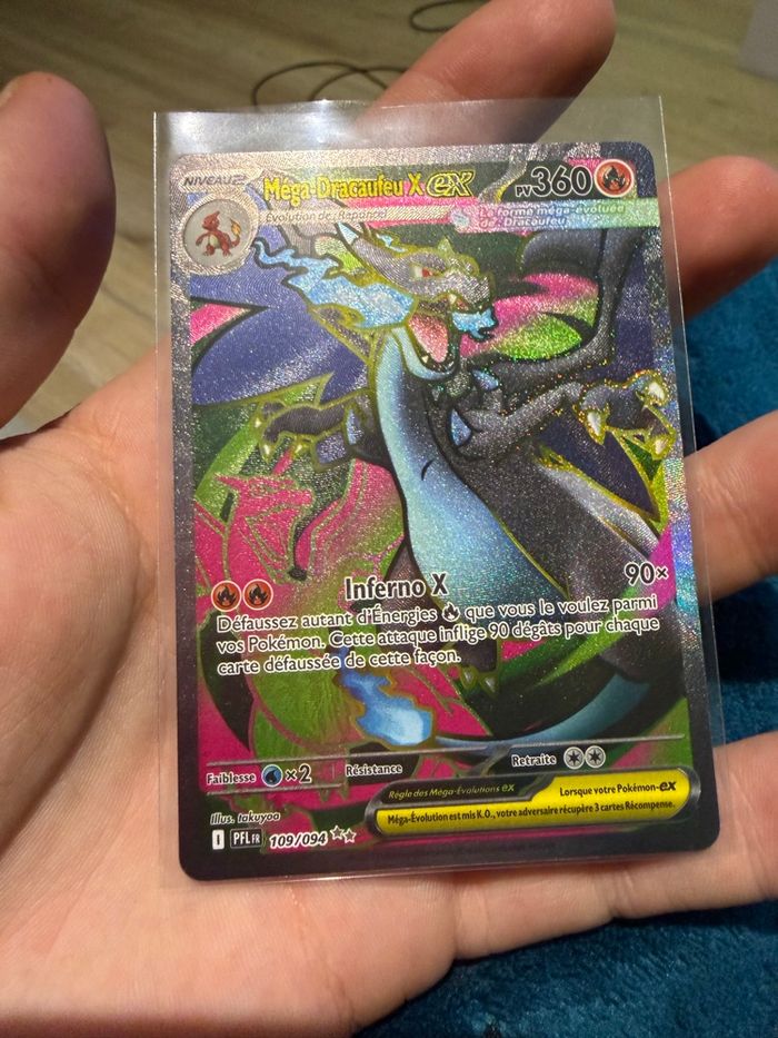 Carte Pokémon ME01 Mega Dracaufeu Ex Full Ar 109/094 - photo numéro 3