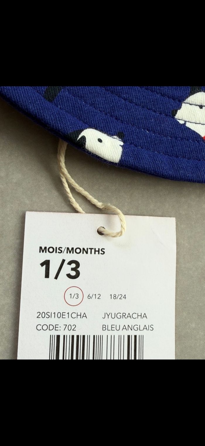 Chapeau avec ficelle 1/3 mois - photo numéro 8