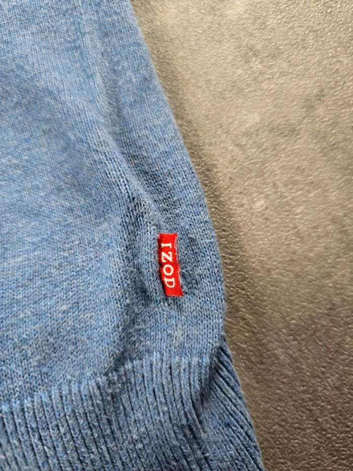 Pull léger col V IZOD bleu taille XL - photo numéro 7