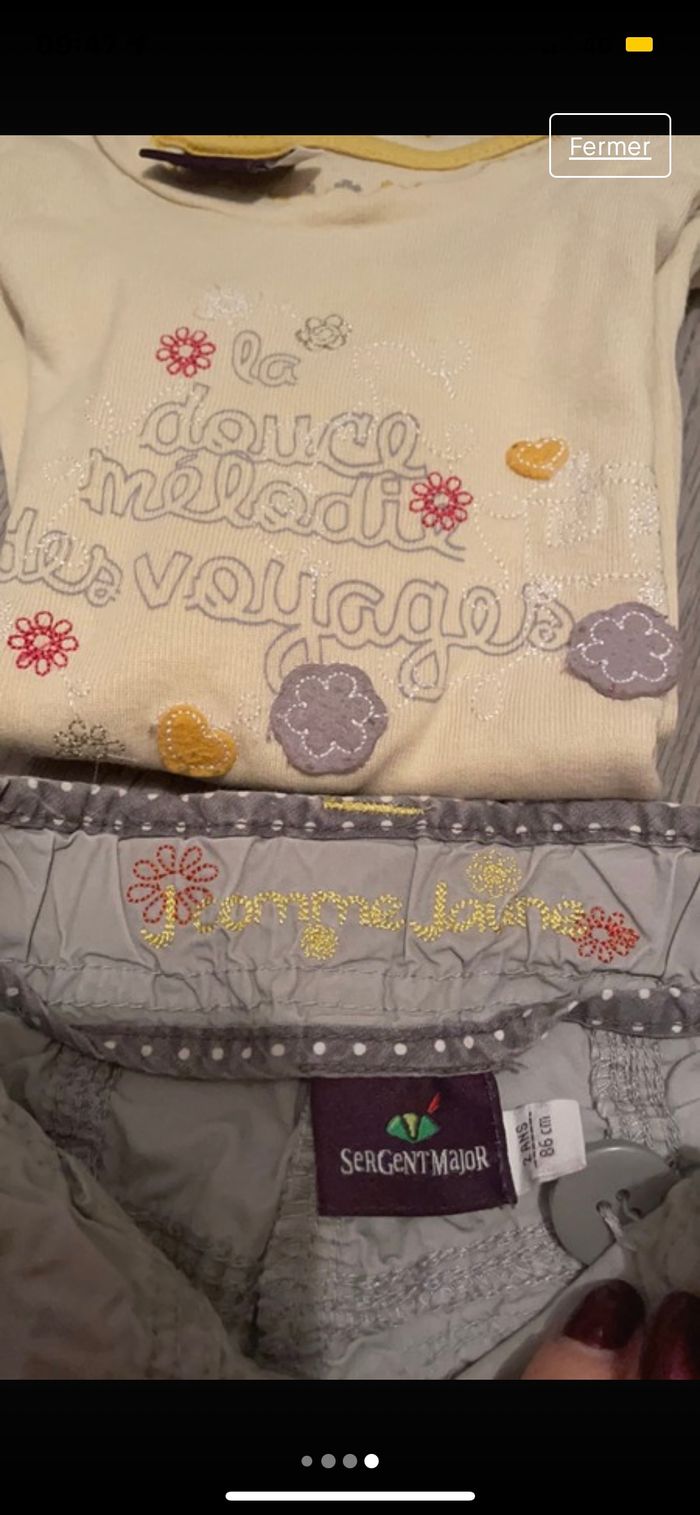 Magnifique Ensemble Pantalon + tee-shirt 2 ans - photo numéro 4