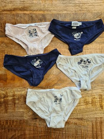 Lot 5 culottes Minnie 4/5 ans
