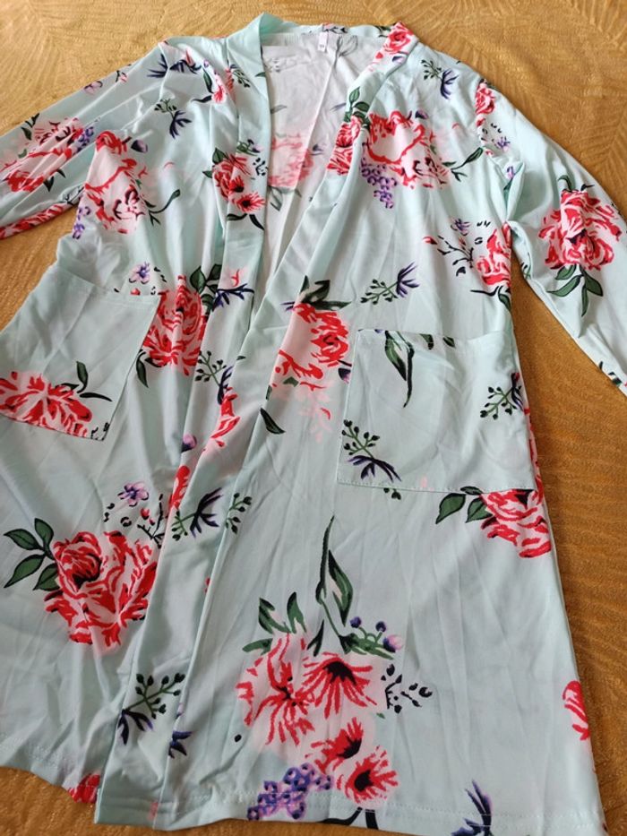 Gilet fleuri XL - photo numéro 2