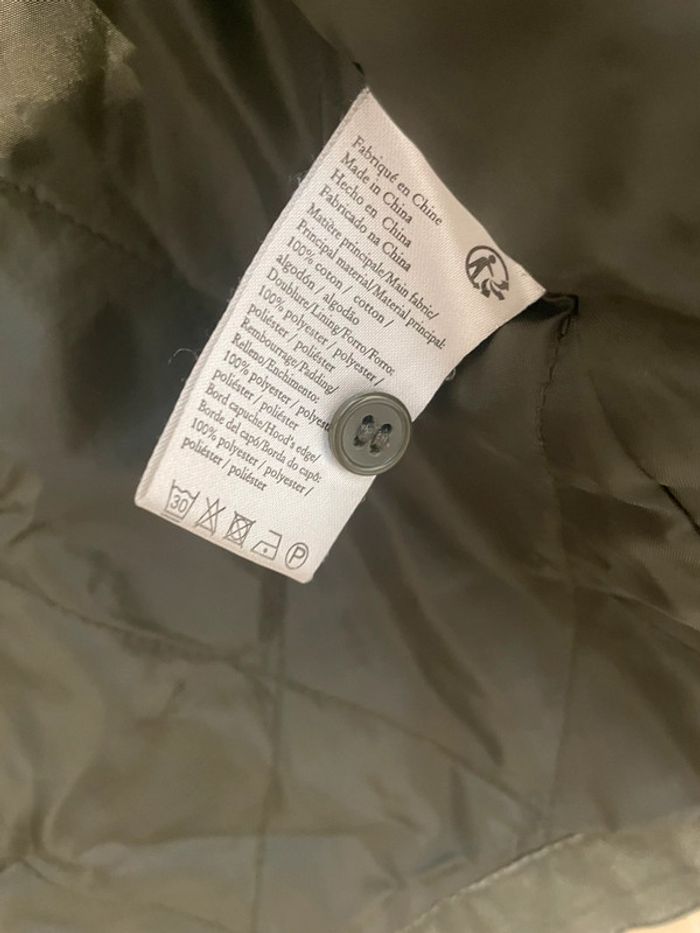 Parka kaki doublée fourrure style army - Gemo - Taille M - photo numéro 2