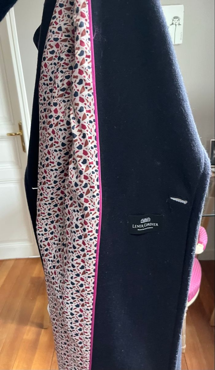 Manteau long marine « Lener Cordier » - photo numéro 6