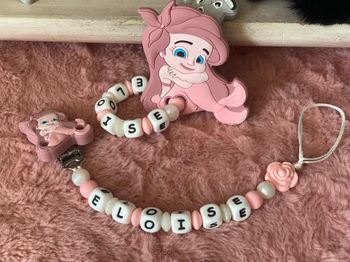 Attache tétine la petite sirène