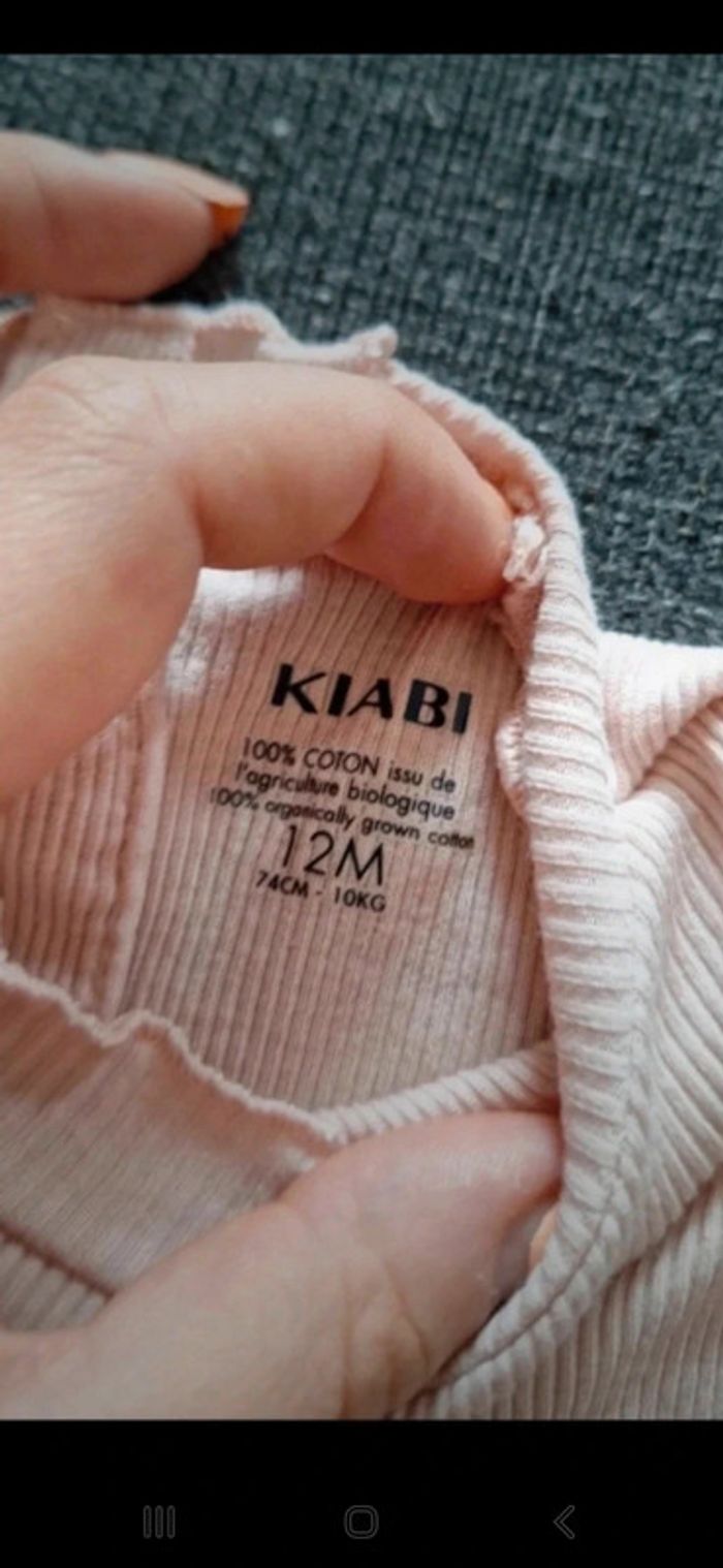 T-shirt sous pull Kiabi 12mois 74cm 👻 - photo numéro 4