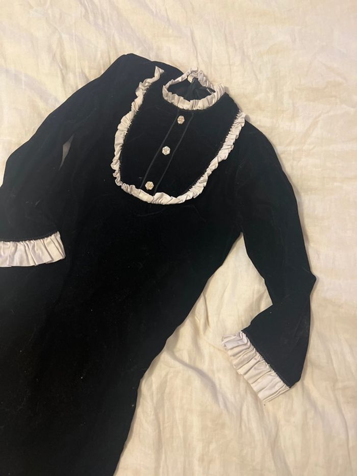 Robe velours col Claudine XS - photo numéro 4