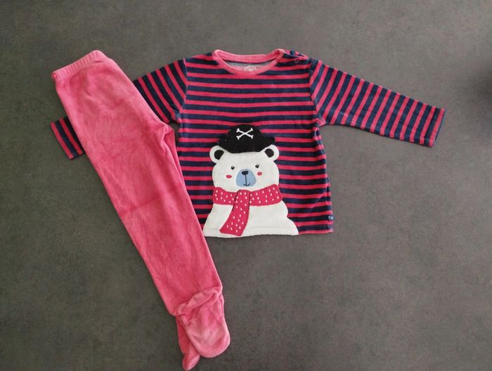 Pyjama velours ourson pirate
