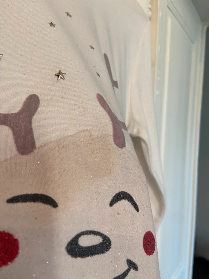 Lot de deux hauts de pyjama rennes Etam et Tex taille M - photo numéro 9