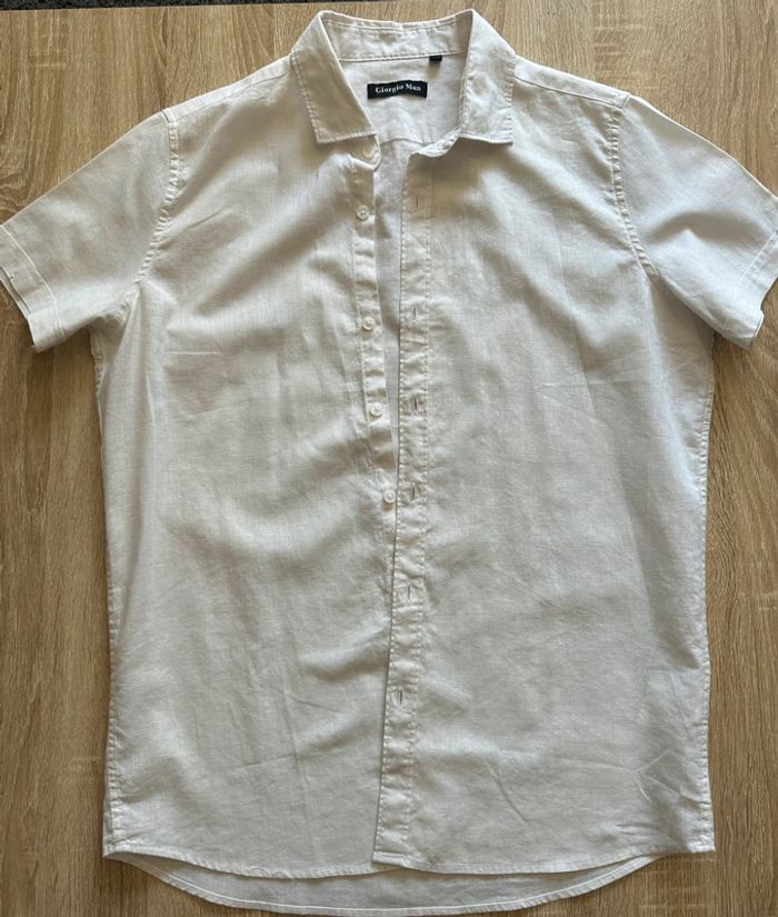 Chemise en lin blanche