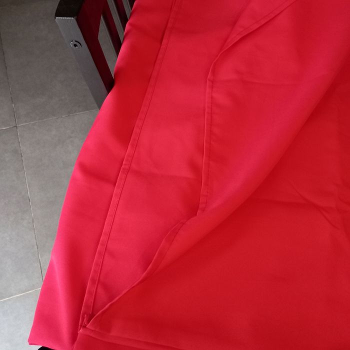 Lot de 2 paires de rideaux voiles rouge - photo numéro 9