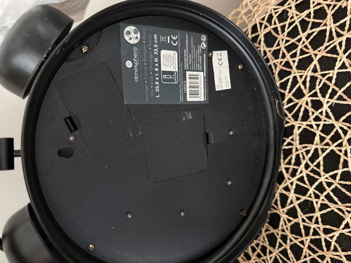 Horloge à poser "Will" Noir, H.41 cm - photo numéro 4