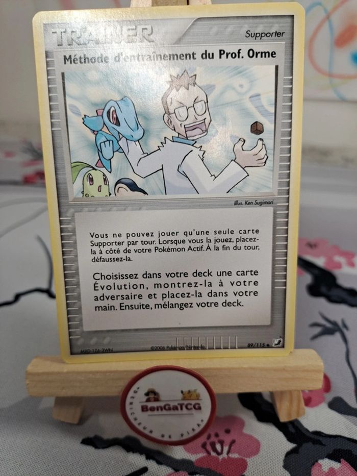 Carte Méthode d'entrainement du prof. Orme 89/115 EX Forces Cachées Fr