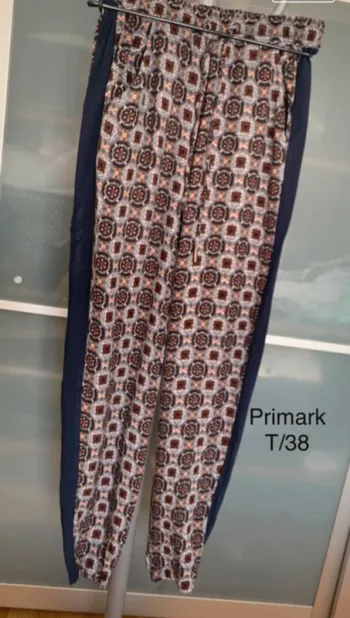 Pantalon été fluide Style Bohème à taille élastique T/38