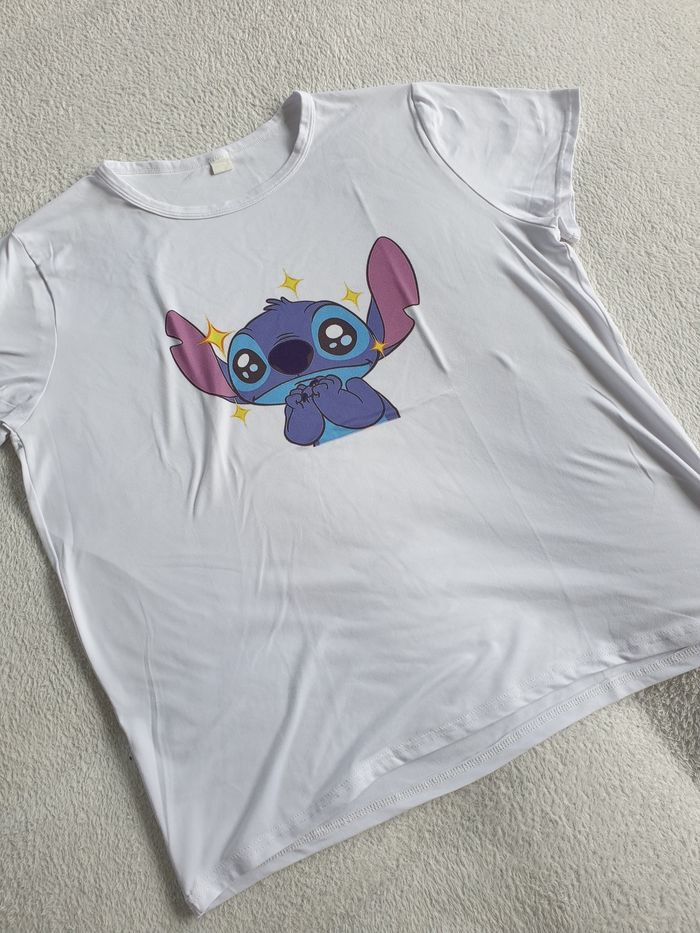 T-shirt Stitch blanc XL - photo numéro 3