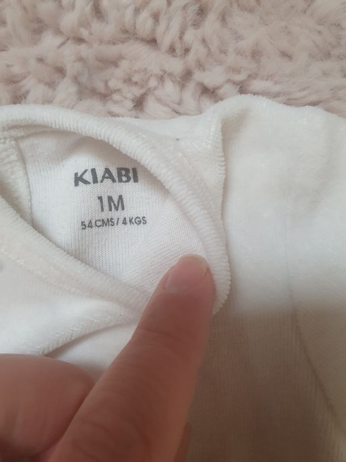 Pyjama mixte velours 1 mois 54 cm - photo numéro 5