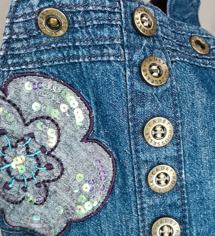 Robe 👣 jean cadet rousselle 6mois/67cm - photo numéro 8