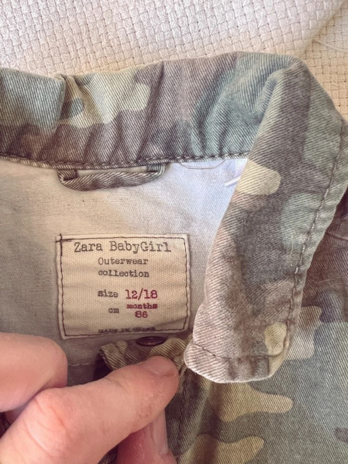 Veste militaire Zara avec cœur 12 18 86 - photo numéro 4