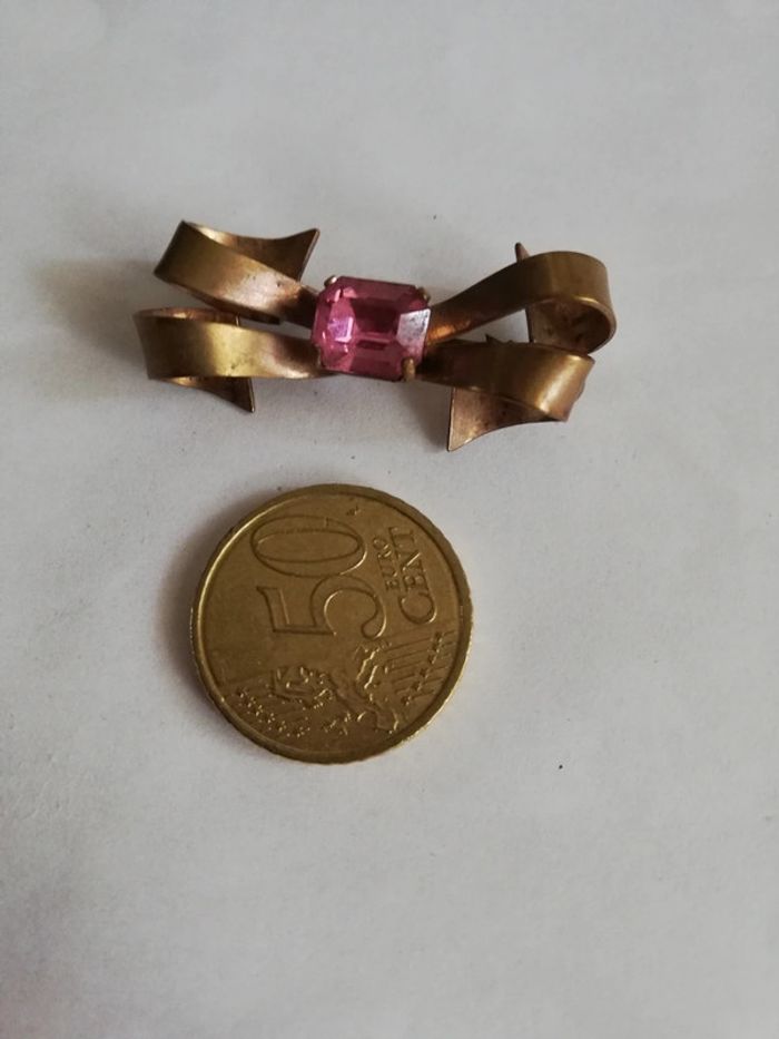 Sublime broche ancienne vintage noeud