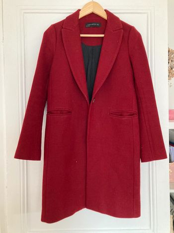 Manteau bordeaux Zara XS