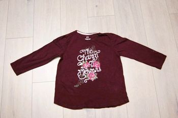 Maillot manche longue bordeau. 10/12 ans fille. Marque Pepperts