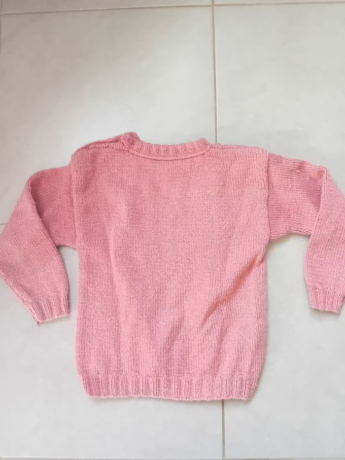 Pull laine tricoté mains - photo numéro 3