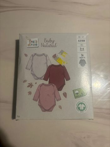 Lot de 3 body neuf 3/6mois