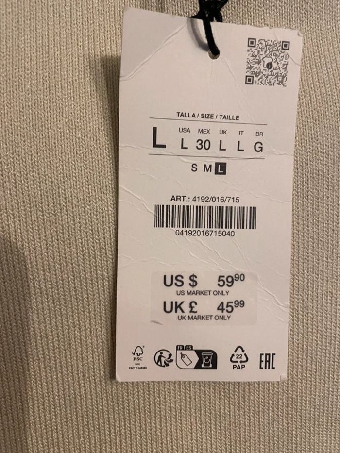 Jupe tendance neuve Zara taille L - photo numéro 5