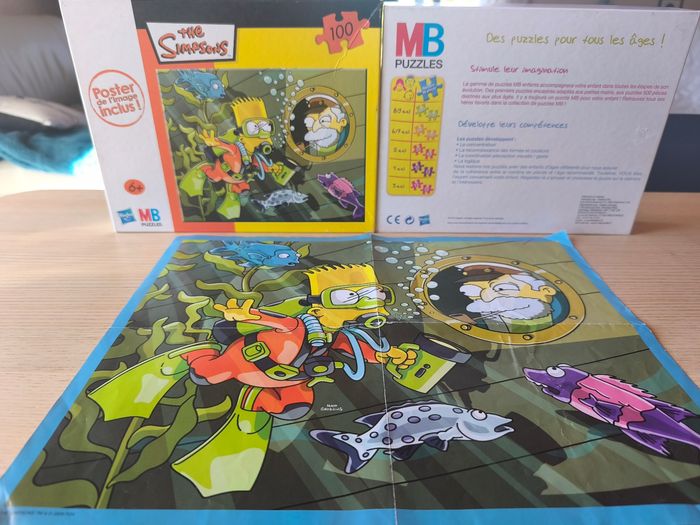 Puzzle Simpsons avec poster. - photo numéro 3