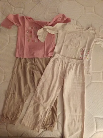 Lot de 2 Pygamas Fille Vertbaudet