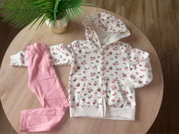 Ensemble sport veste fleuries
