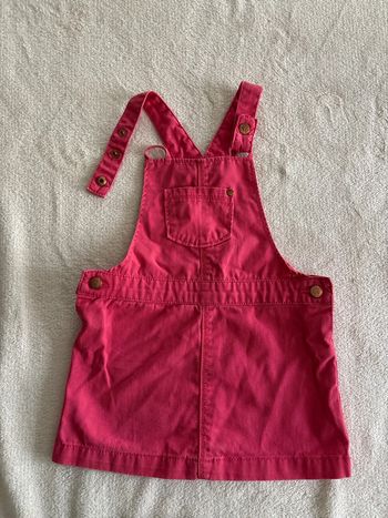 Robe salopette en jeans 2 ans 92